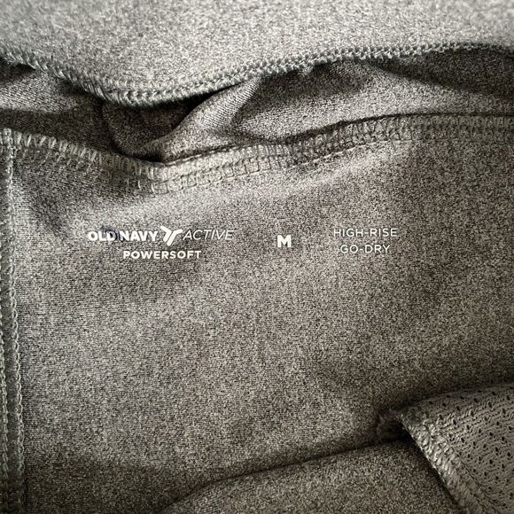 Old Navy Active Powersoft Womens Gray High Rise Go Dry Shorts Size Medium - Picture 6 of 6
